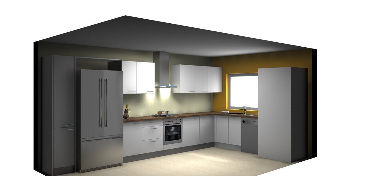 Romanshaus's tweet photo. #German #Berger #White #Handle #kitchen #render #design  #makingastatement https://t.co/hcmuZrSg4T