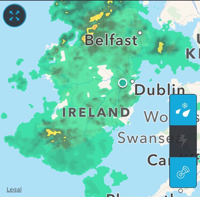 pgawxman0's tweet photo. The rain has arrived here @IrishOpenGolf . Wet and windy afternoon! https://t.co/epuxab91U1