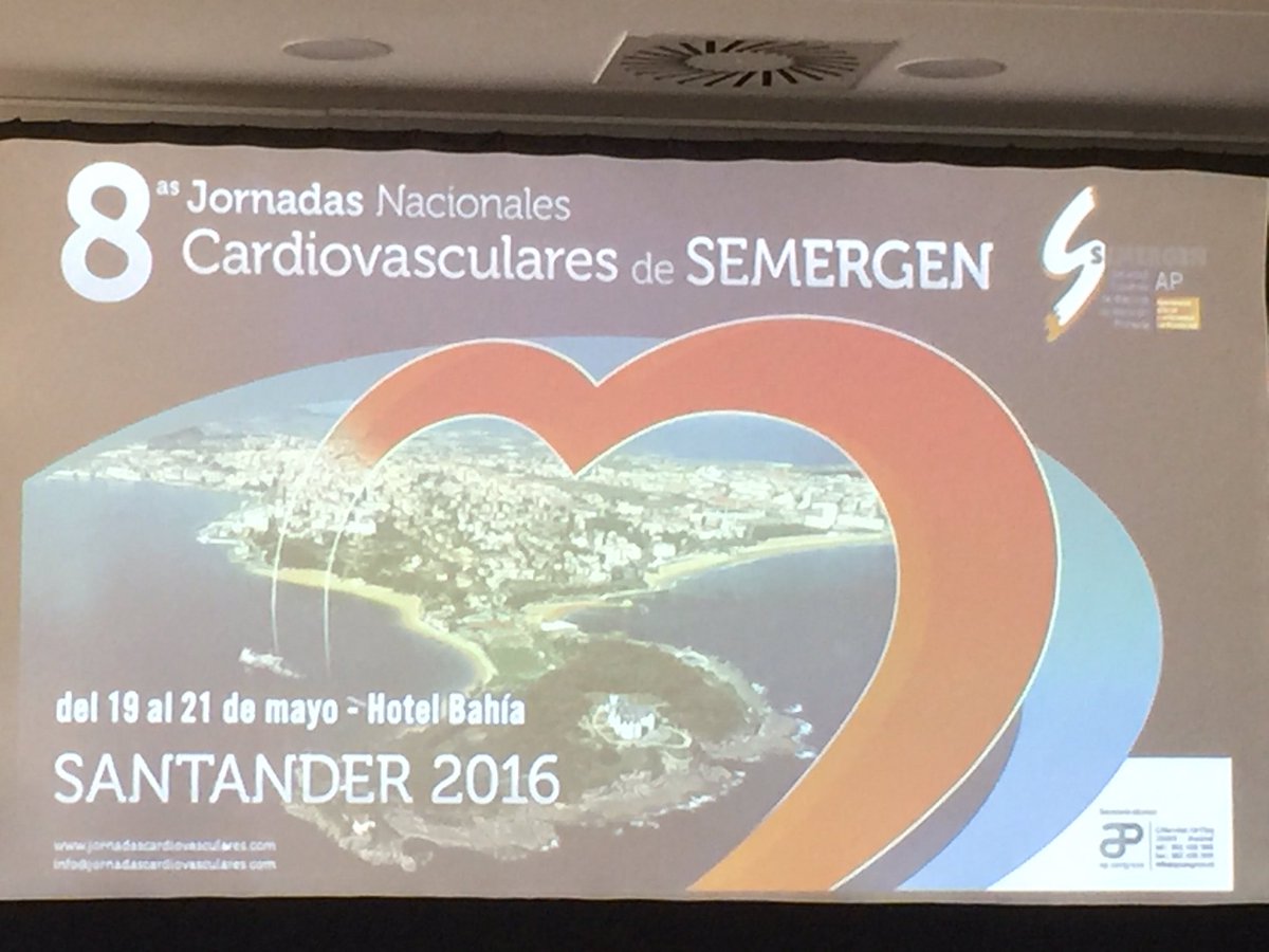DanielReyAldana's tweet photo. Acto inagural de las 8ª Jornadas Nacionales Cardiovasculares de SEMERGEN #JCV16 https://t.co/bAlN3aumun