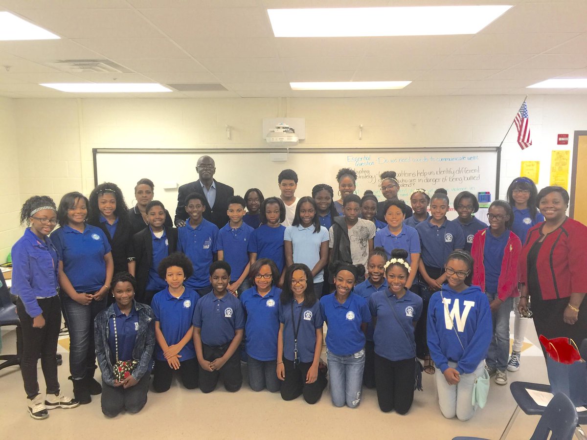 Last week at Sandtown Middle School with the students of The TAG program. Had a great time with these kids!