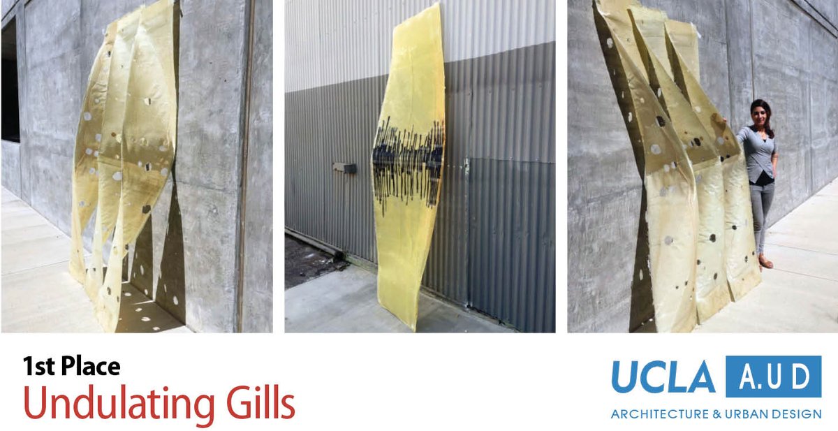 CompositeBuild's tweet image. Check out @UCLA team's Undulating Gills @ booth 2401: goo.gl/MVMkFH #compositespavilion #AIACon16