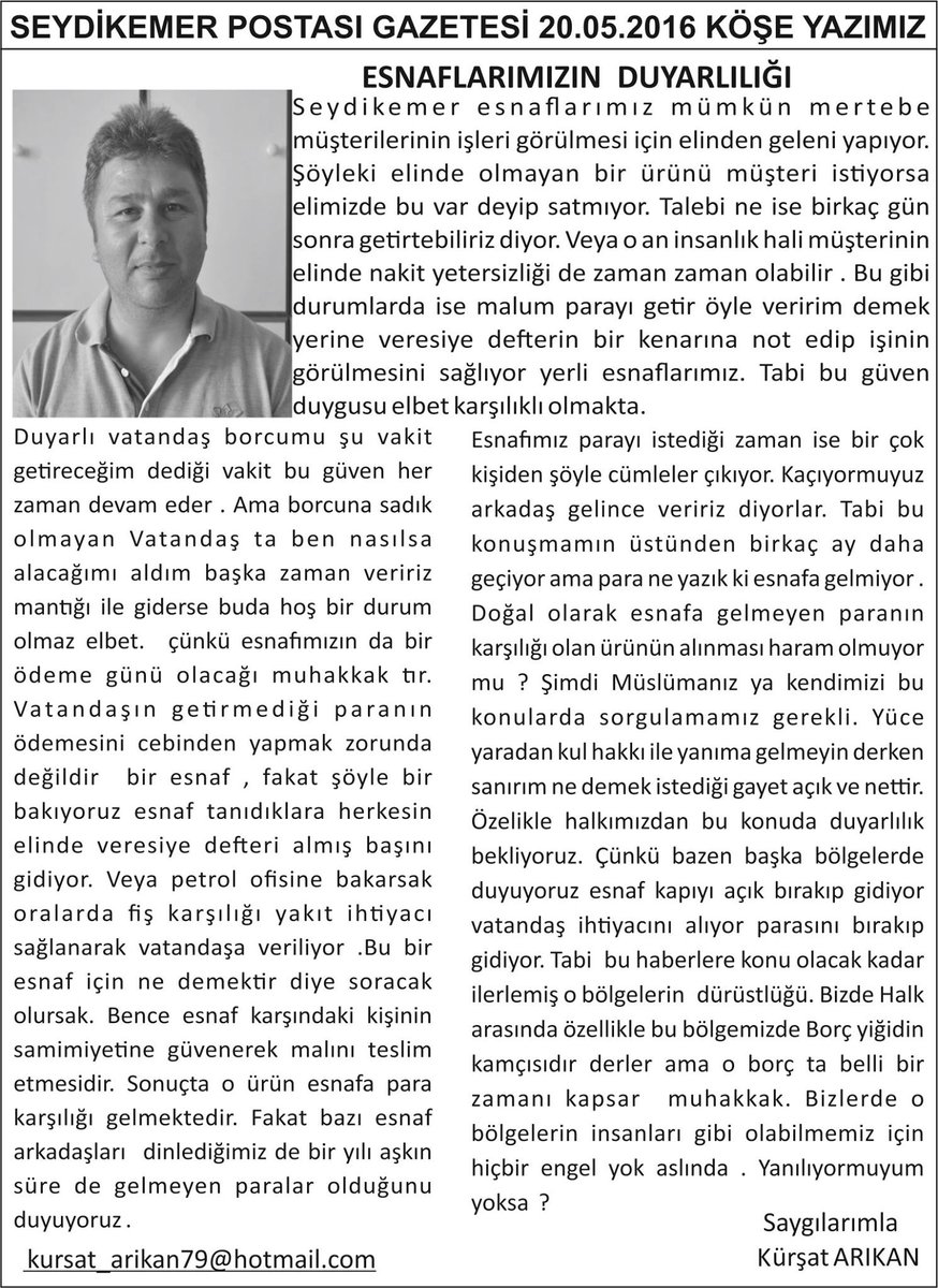 bu haftaki yazımız