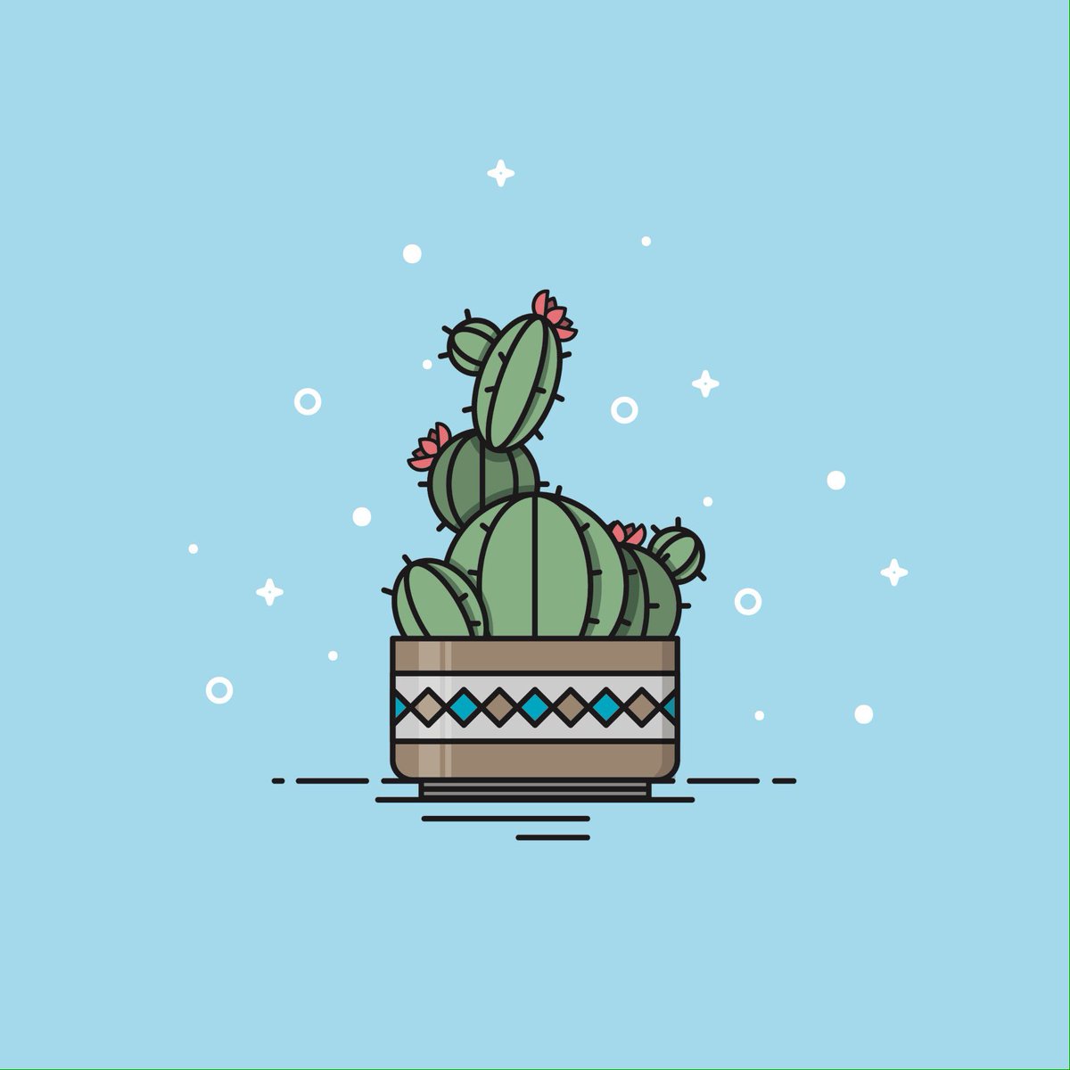waleosunla's tweet photo. stupid cacti, looking all pretty and shizz. #graphicdesign #illustration #cactus #succulents https://t.co/Tki2zg3sav