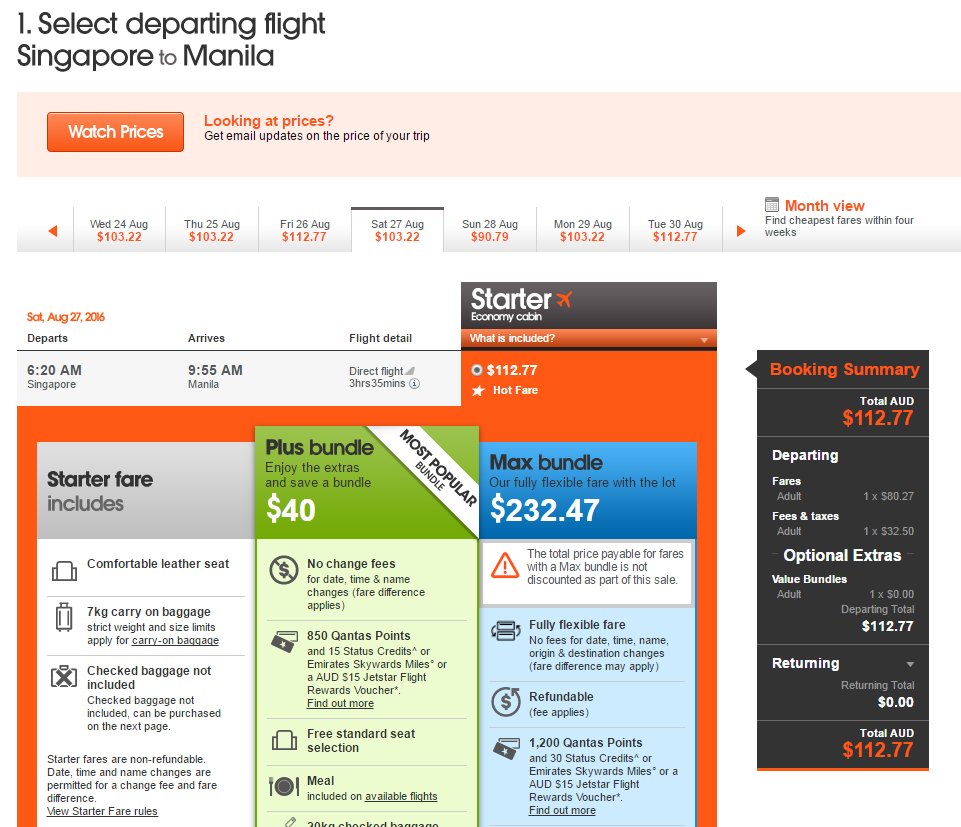 jetstar baggage price