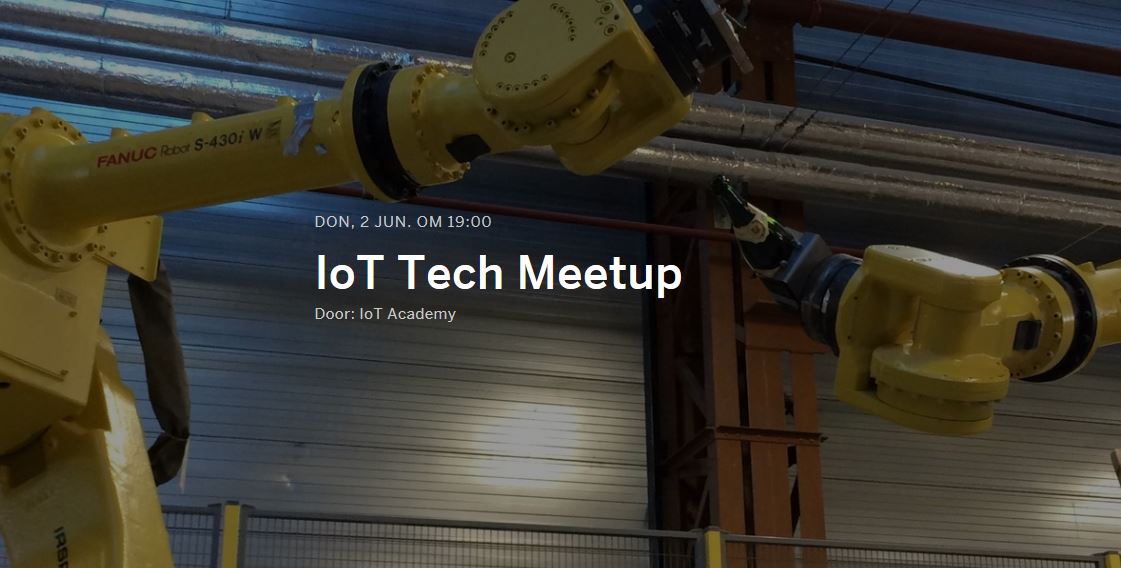 Op 2 juni houdt de <a href="/iot_academy/">IoT Academy</a> een #IoT Meet Up. Schrijf je gratis in: bit.ly/23Zuu3g