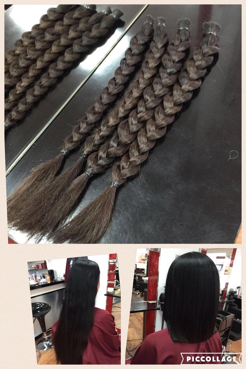 Hair donated to the Princess Trust by a very special client.