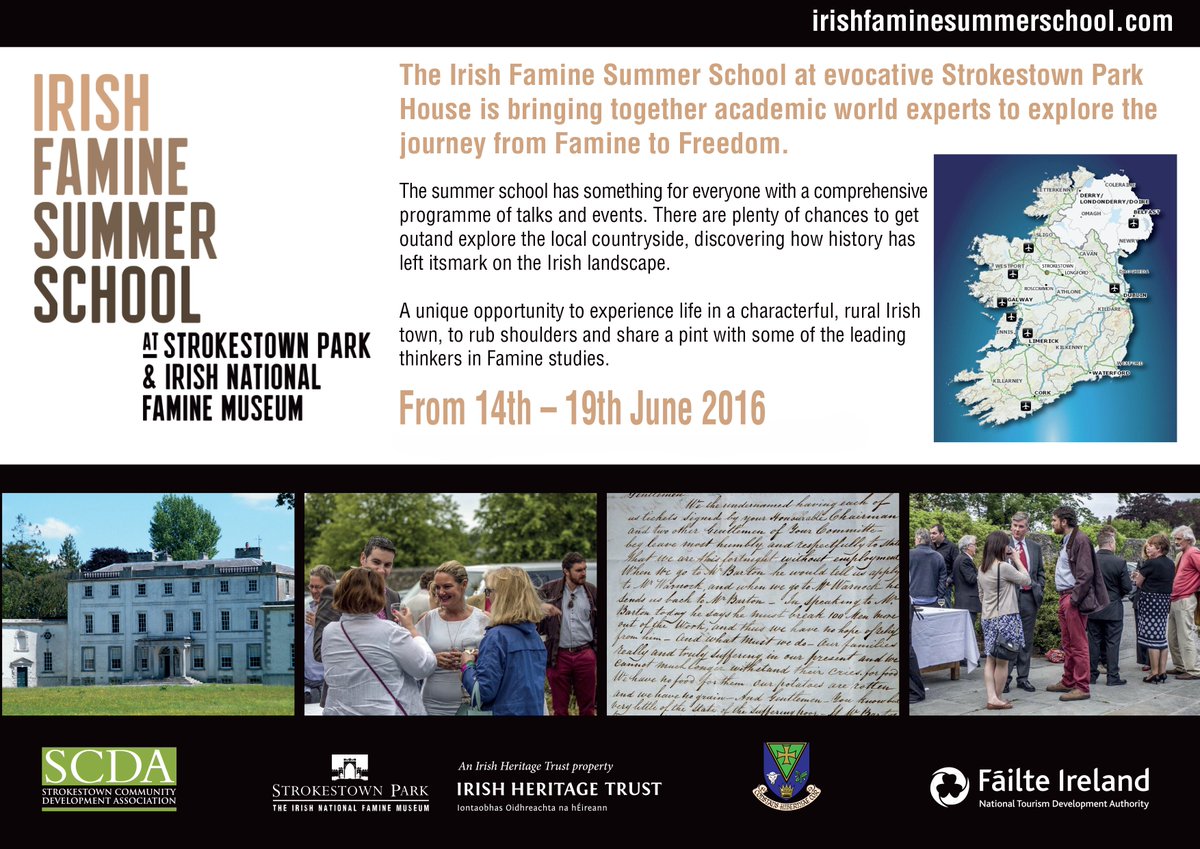 TCDIrishLives's tweet image. Find out about the Irish Famine Summer School @ Strokestown Park House, June 14-19 #IFSS2016 bit.ly/1ODcvc2