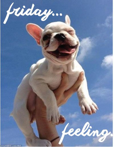 So who have got the #FridayFeeling We have a busy one :)