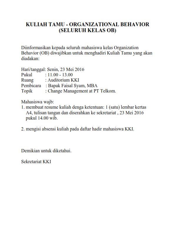 kkifeui's tweet photo. KULIAH TAMU - ORGANIZATIONAL BEHAVIOR (OB)
(WAJIB BAGI MAHASISWA OB) https://t.co/3u3z1Dbwbd