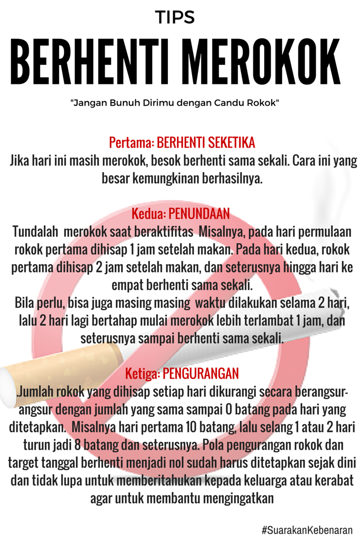 KemenkesRI's tweet photo. Tweeps, ada beberapa tips mengenai  cara untuk berhenti merokok: https://t.co/EAslbKOajF