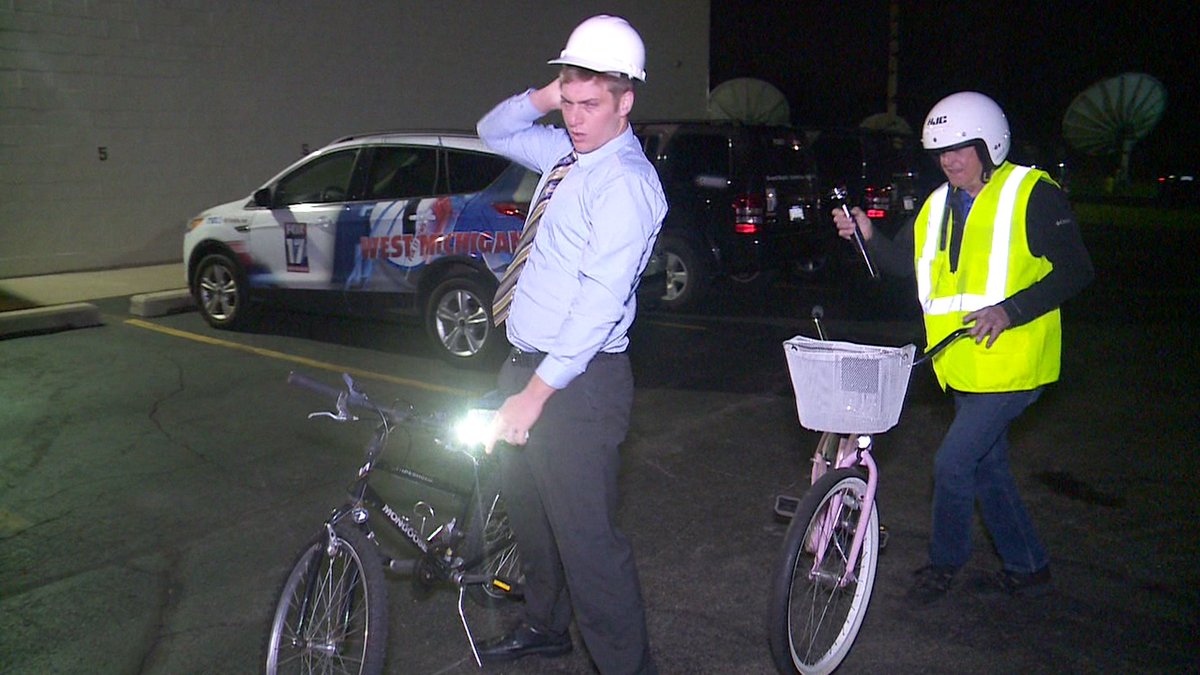 FOX17's tweet photo. Garry and Davis celebrated #NationalBiketoWorkDay today. #ThatBikeThough https://t.co/ZE959HCN6u