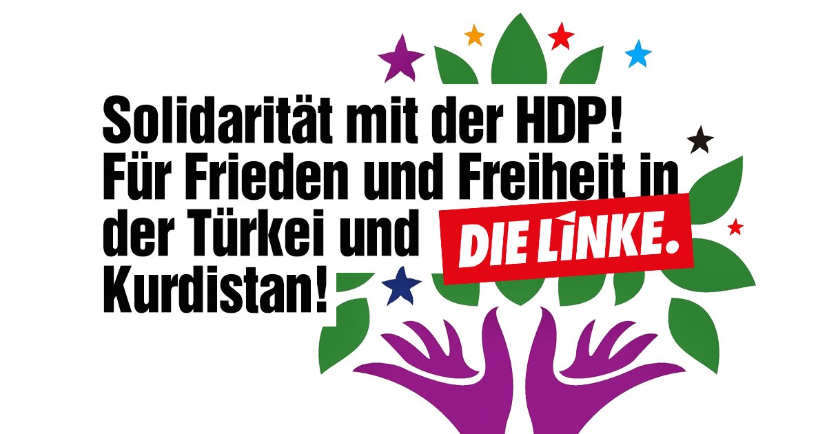 Erdogan schmeißt die #HDP aus dem Parlament. CDU/CSU und SPD müssen den Deal mit dem Despoten beenden!