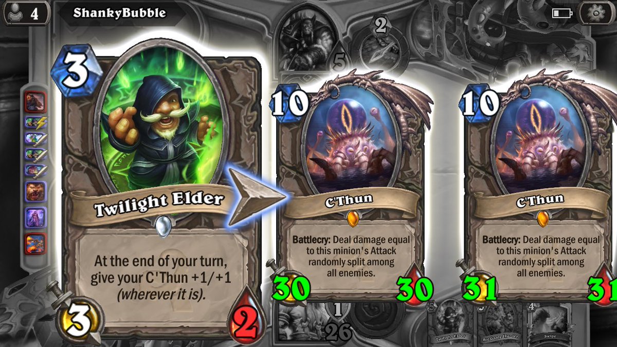 rezqblackhawk's tweet photo. Making C'Thun huge! What's your favourite C'Thun deck? #Hearthstone #wotog #esports https://t.co/gLUBMtuWvV