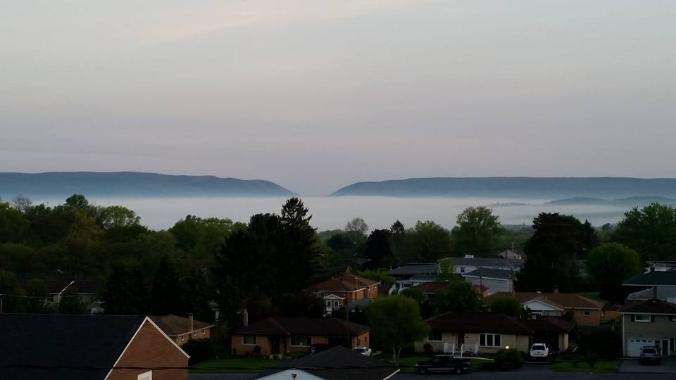 AbbeyWJAC's tweet photo. Thanks to Rick Carbone for sharing this cool shot of the fog in Richland Township this morning! #6NewsSunrise https://t.co/Mo05CFMJdA