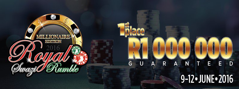 AceHighPoker's tweet photo. Don't forget to make your plans to be at the Royal Swazi on 10 June. R1 Million Guaranteed! https://t.co/dwBv5C8lLm https://t.co/NQomaafyCS