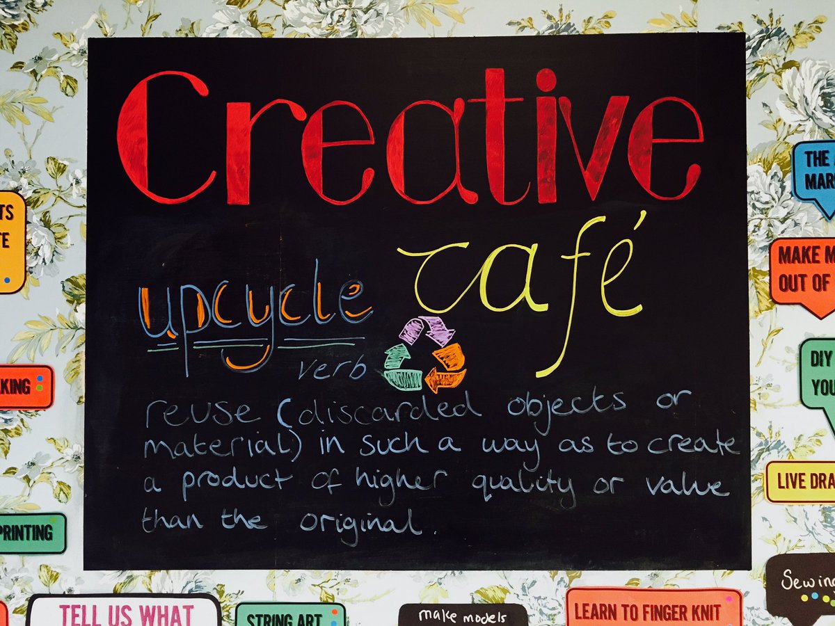 ALocalDialogue's tweet photo. We're upcycling today @ #MarksGateCreativeCafe come along & turn trash in2 treasure! @MandeepMahadeo @CreativeBandD https://t.co/vPloOVklx4