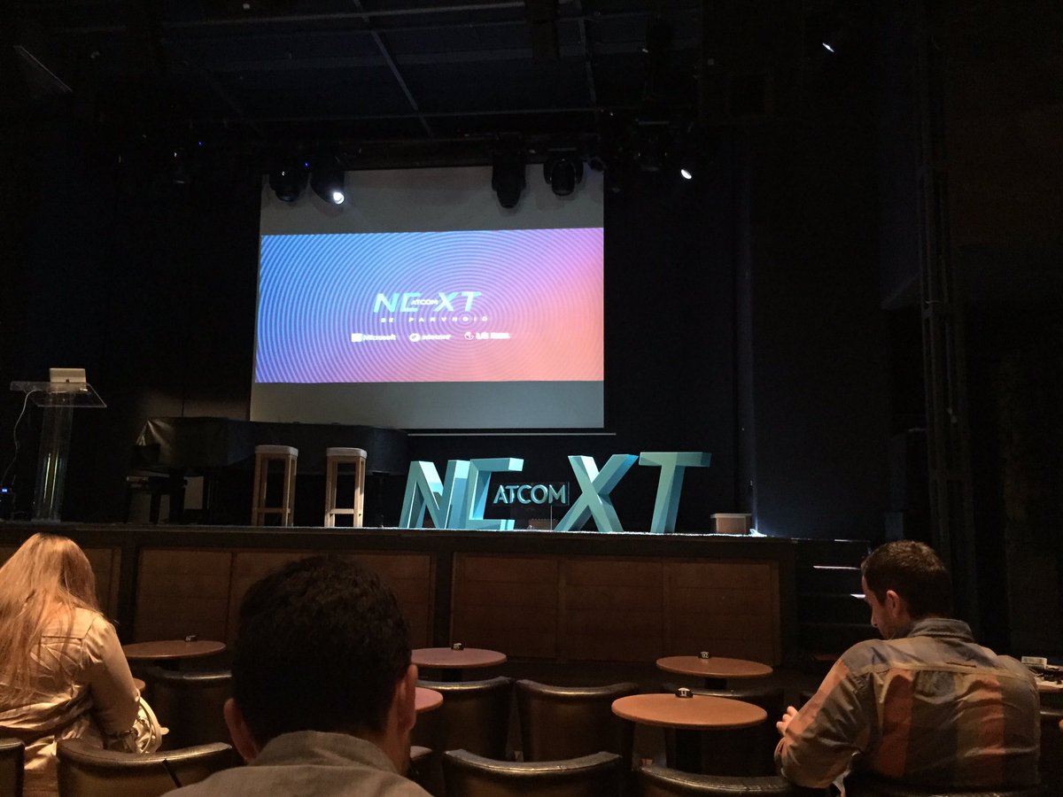 savvas's tweet photo. Kat.Karagianni & David Shing are the highlights of #ATCOMNext so far. Interesting topics & nice keynotes https://t.co/91SjLi6R3t