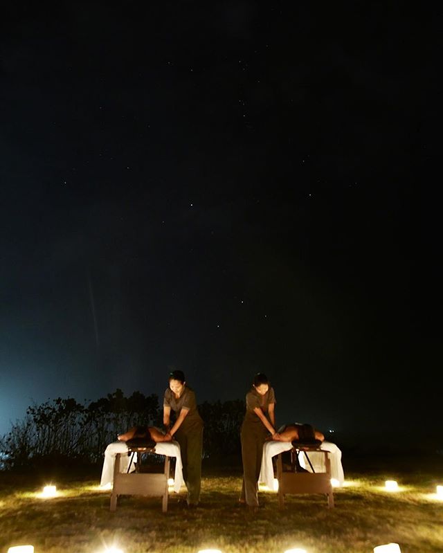 Experience the amazing feeling of being pampered under the stars with our unique spa experience. 
Image by @petriepr
