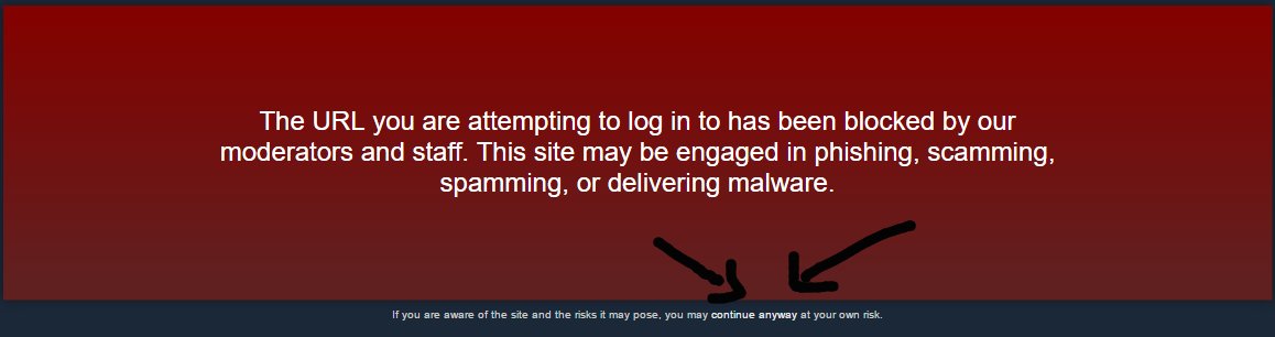 CSGOSphere's tweet image. Seems like we&apos;ve been flagged again... We&apos;re safe to use just press &apos;continue anyway&apos; 

RT + Like for giveaway soon!