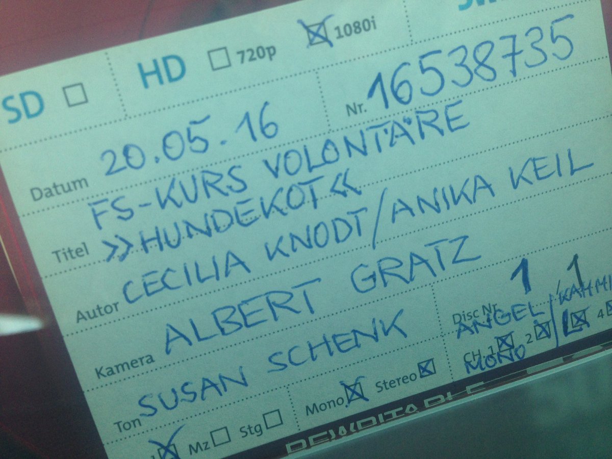 Mit der Lizenz für Scheiß-Bilder - ein beschissener Dreh mit <a href="/ceciliaknodt/">Cecilia Knodt</a>. Herrlich! #swrvolo