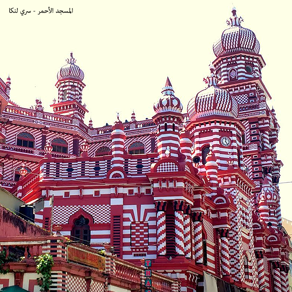 Мечеть шри ланка. Красная мечеть Коломбо. Мечеть Джами уль Альфар Коломбо. Red Mosque Шри Ланка. Коломбо Шри-Ланка красный храм.