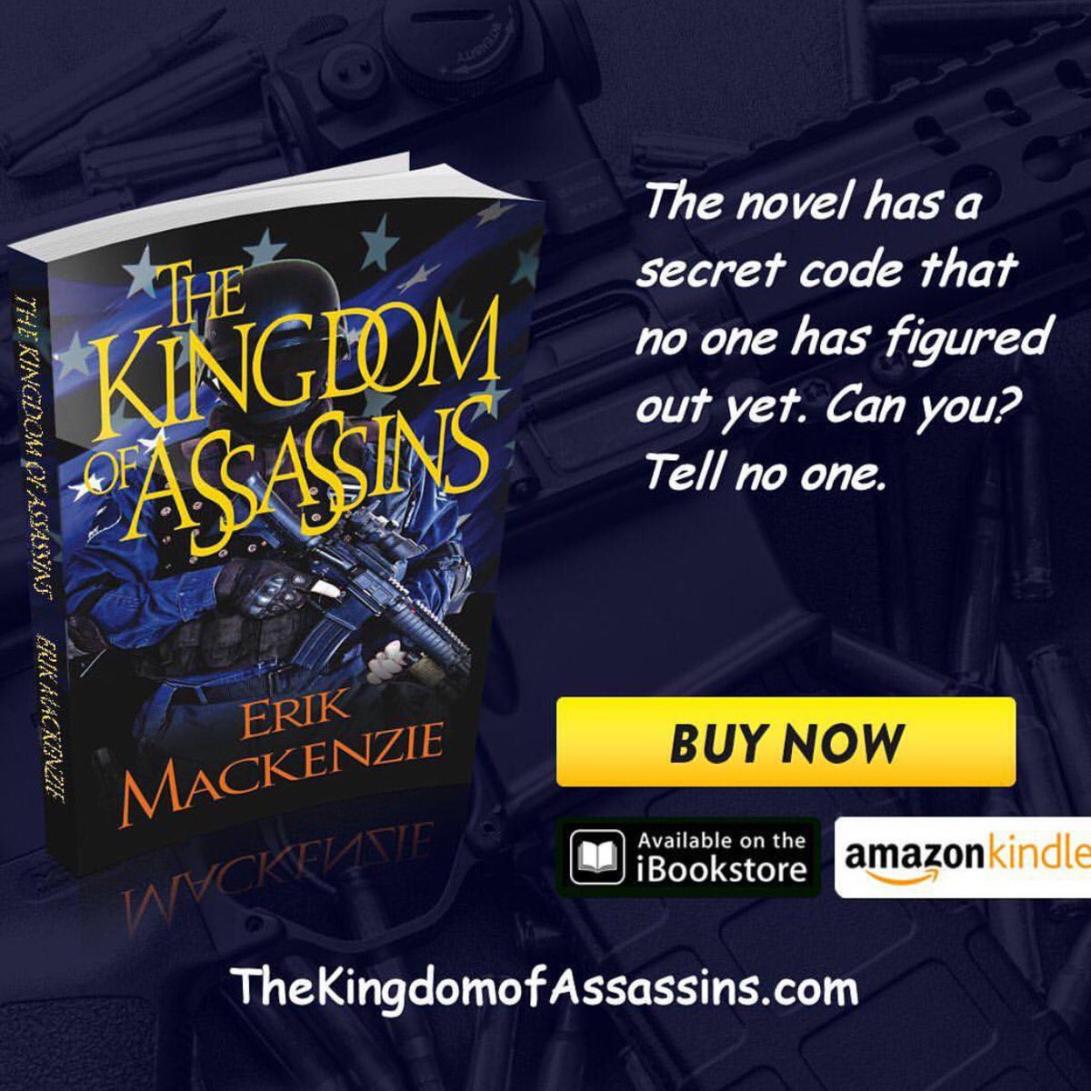 erikmackenzie's tweet image. #secretcode #secrets #hiddencode #militarythriller #politicalthriller #policethriller
