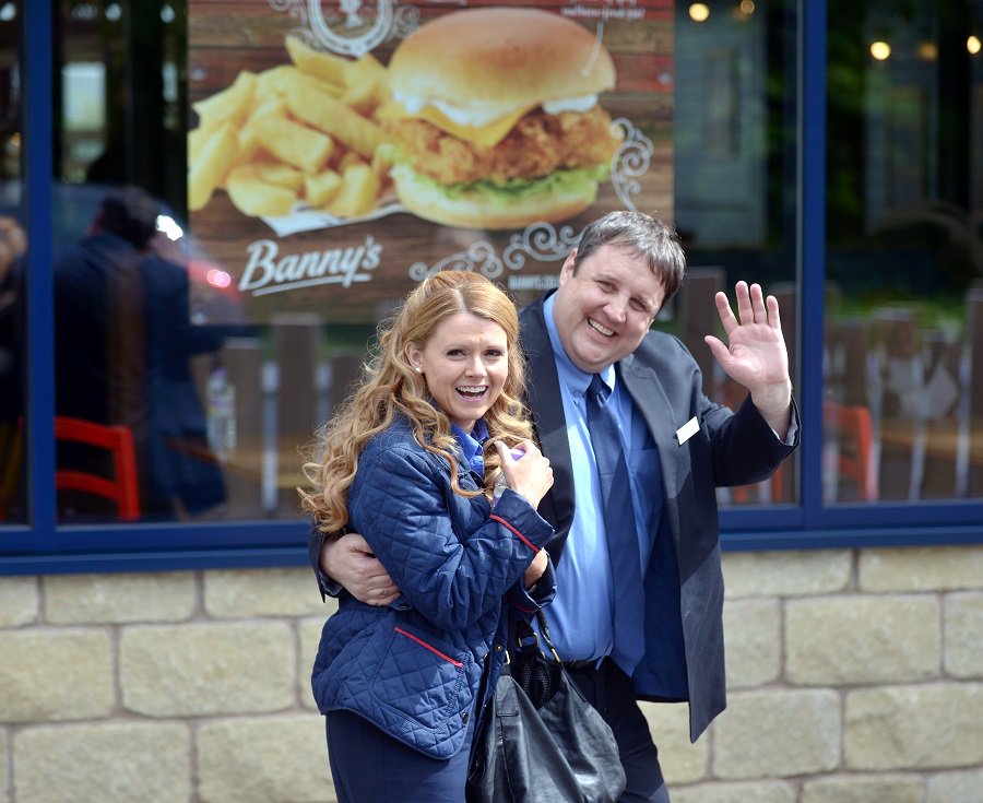 lancstelegraph's tweet photo. The hilarious @peterkay_co_uk and @sianyfoulkes were filming in Burnley today! Did you see them? https://t.co/xKa1DXlvov