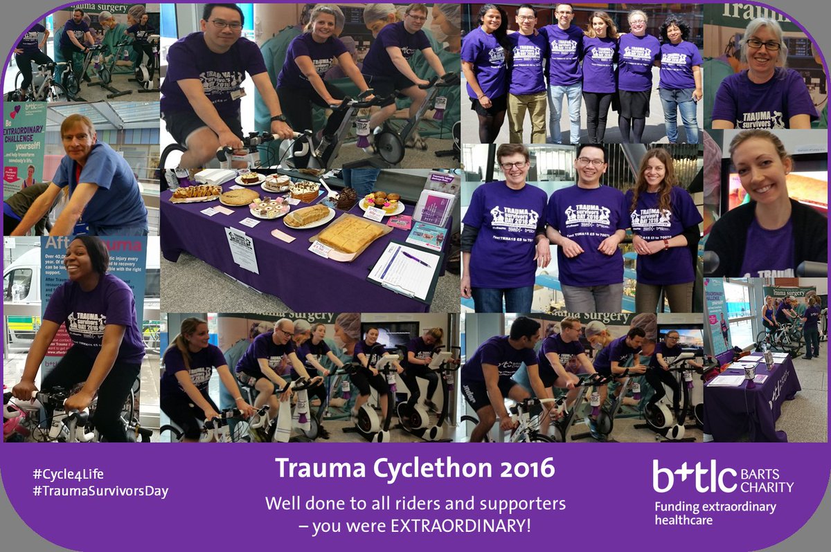 Barts_Charity's tweet photo. We’re excited to say Wed’s #Cycle4Life raised over £1,400 for our Trauma appeal! THANK YOU https://t.co/O6ZtCtNGqw https://t.co/5Je2vSWaMX