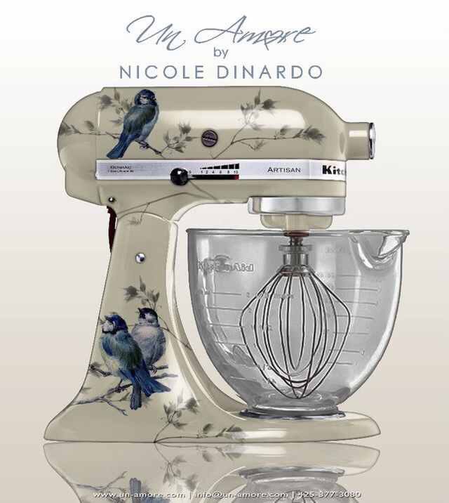 arttodaylondon's tweet image. #INTERIORS: #Blue &amp;amp; #White #Kitchen? Look no further than this #KitchenAid by #NicoleDinardo... #BlueBirds #Design