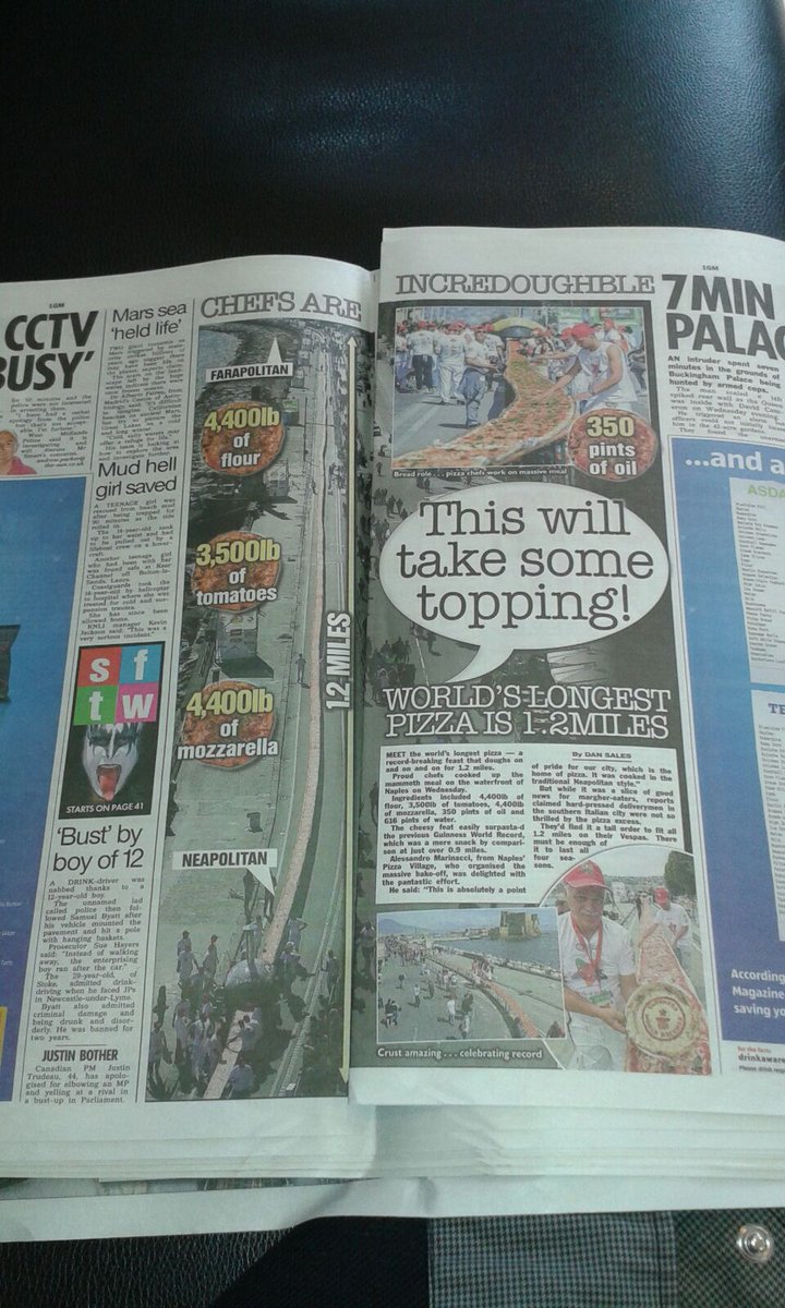 #Napoli #guinnessworldrecord #theSun #pizza #Italy