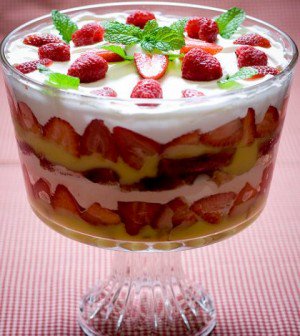 ZomatoSA's tweet photo. #FoodieFriday: Question 8: Name a dessert of sponge cake, fruit, layers of custard, jelly, and cream. https://t.co/TRPAYe8uAU