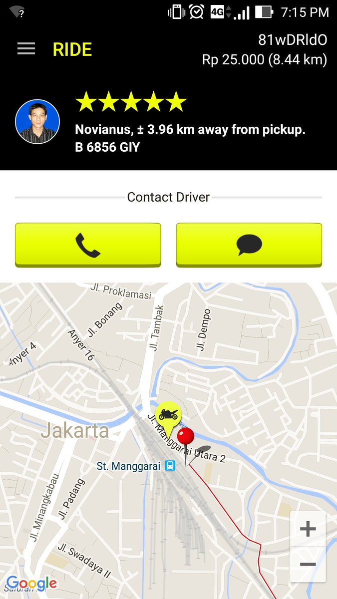 marchosenda7's tweet photo. 1st time use @TopjekIndonesia @infotopjek with very kind driver. Thanks. https://t.co/v1QN3nAoaC