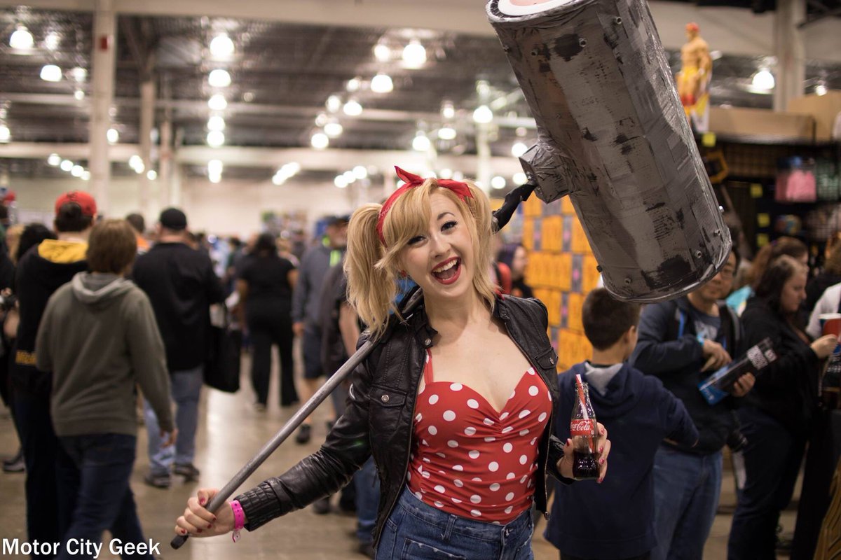 Photo Credit: Motor City Geek 
<a href="/MotCityComicCon/">Motor City Comic Con</a> #pinup #rockabilly #HarleyQuinn #cosplay #MotorCityComicCon