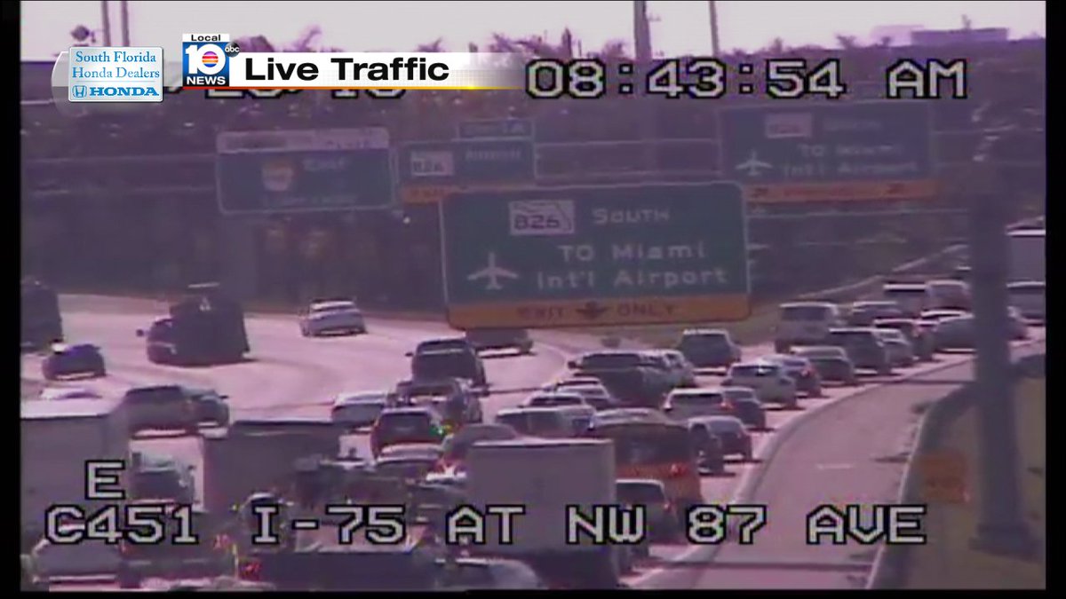 Crash on I-75 SB and SR-826 #TRAFFIC #MIAMI https://t.co/tLifrlwxcy