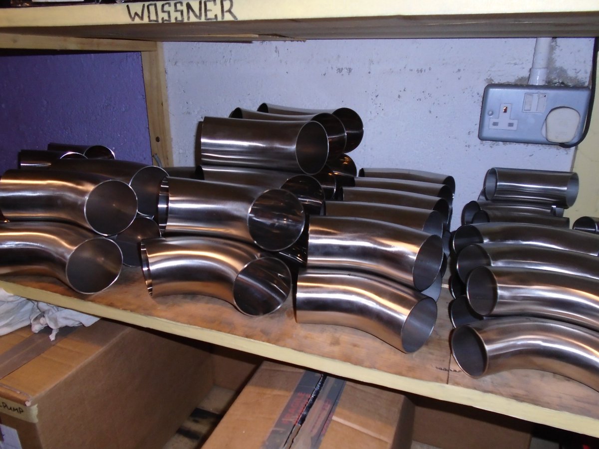PowermaxEngine's tweet image. stainless steel bends 1 1/2"..2"..  2 1/2"..3" Also all 4 sizes in straight supplied