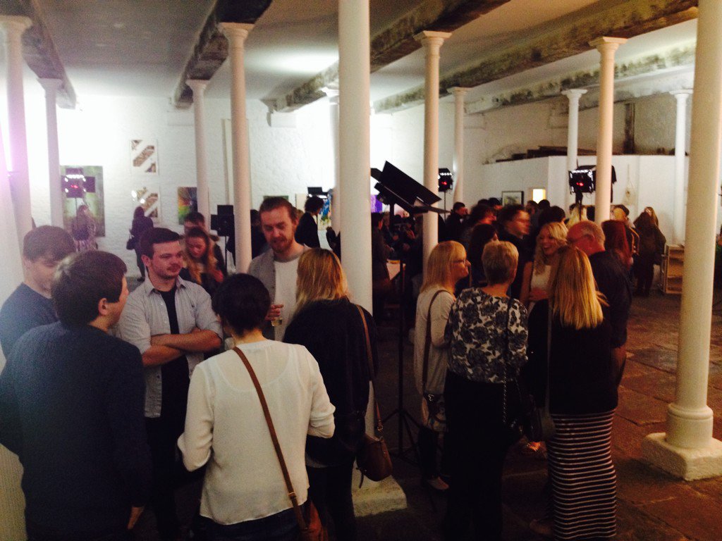 CommaFive's tweet image. Downstairs is full of people enjoying the @plymouthart students work.

#CommaFive