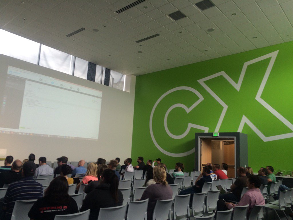tulsid's tweet photo. Judging begins #mcxhack. @MaritzCX https://t.co/5vKuuT53nM