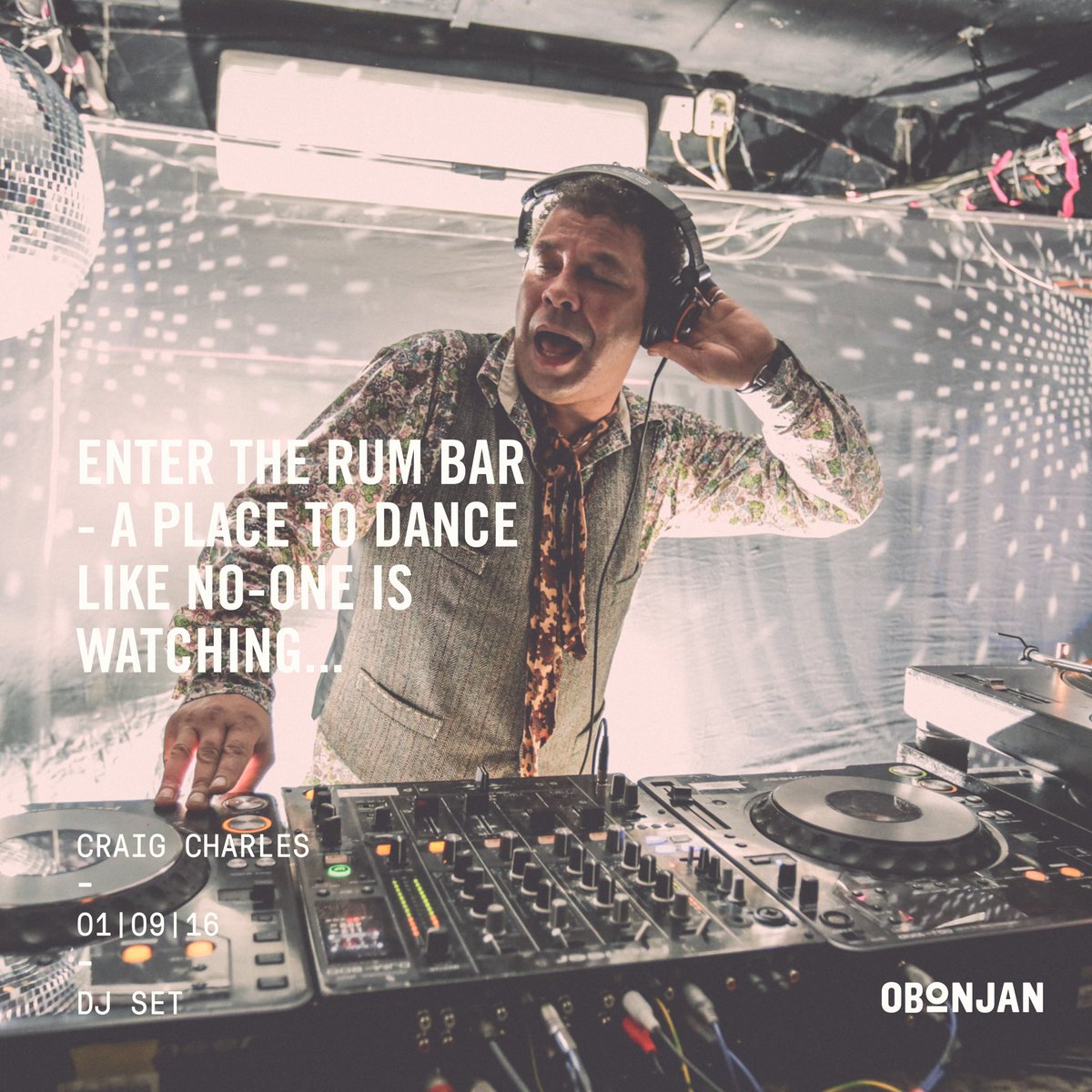 Catch Craig Charles in The Rum Bar on the 1st of September!🎶😝🎉 Book now: bookings@obonjan-island.com #Obonjan