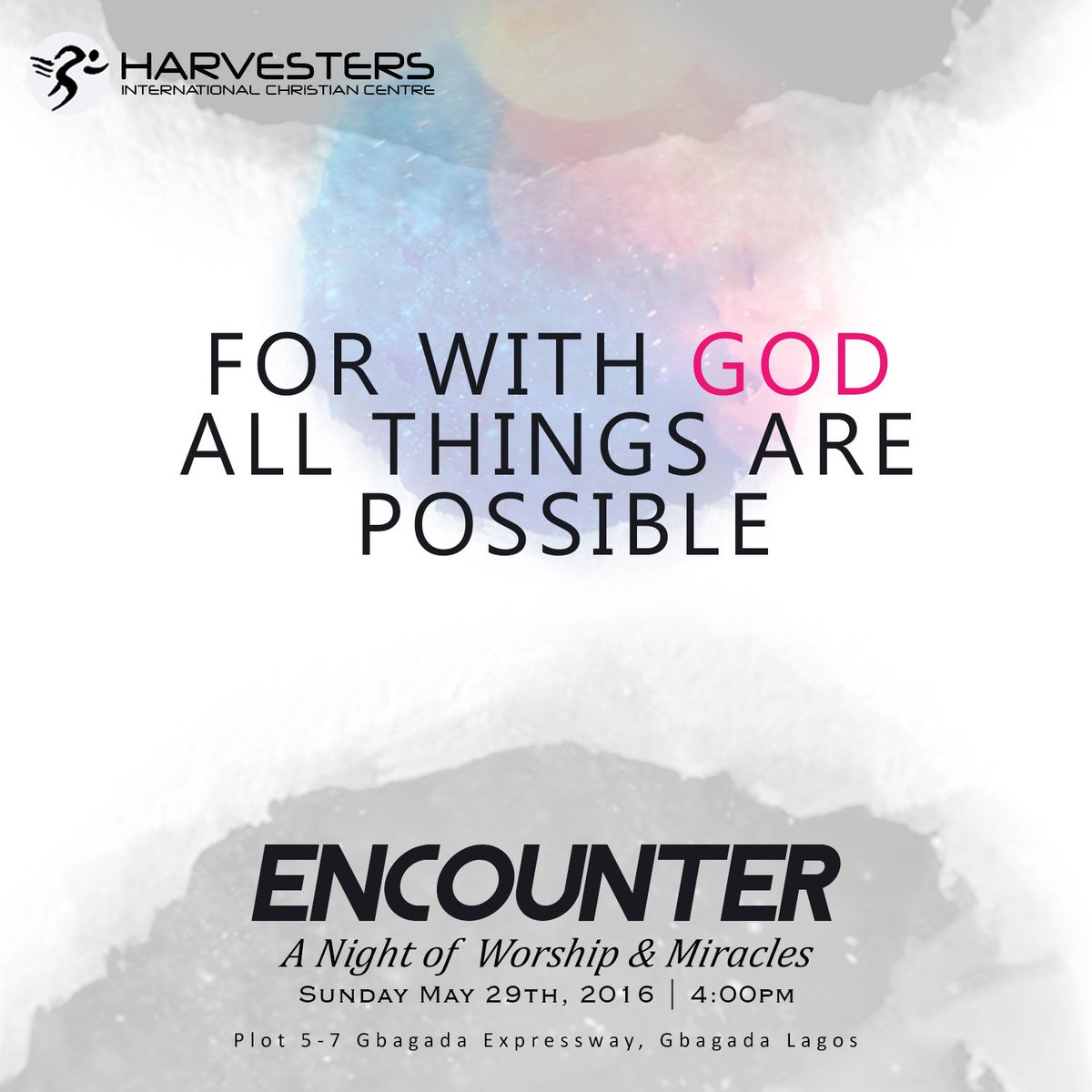 HarvestersINT_'s tweet photo. God is bound by His promise to honour your faith. Join us this Sunday #Encounter #Harvesters https://t.co/1LX3qxXtmJ