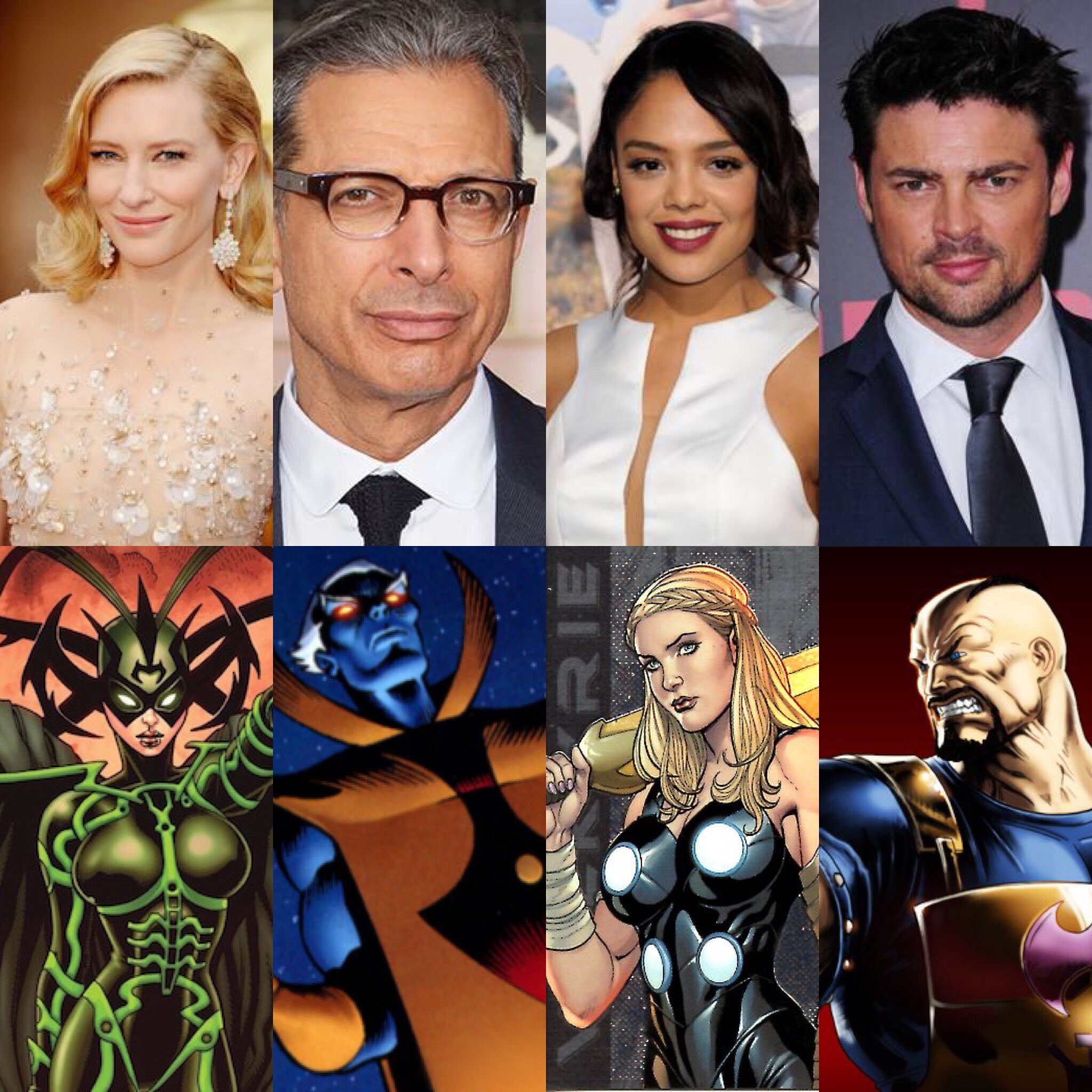 Thor: Ragnarok  Cate Blanchett, Jeff Goldblum, Karl Urban e Tessa