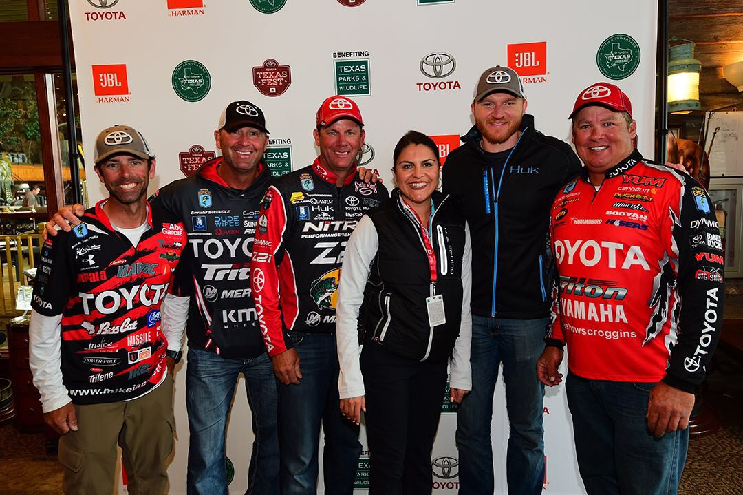 Had an awesome day out fishing with these guys! @ToyotaTexasFest #2016TTF