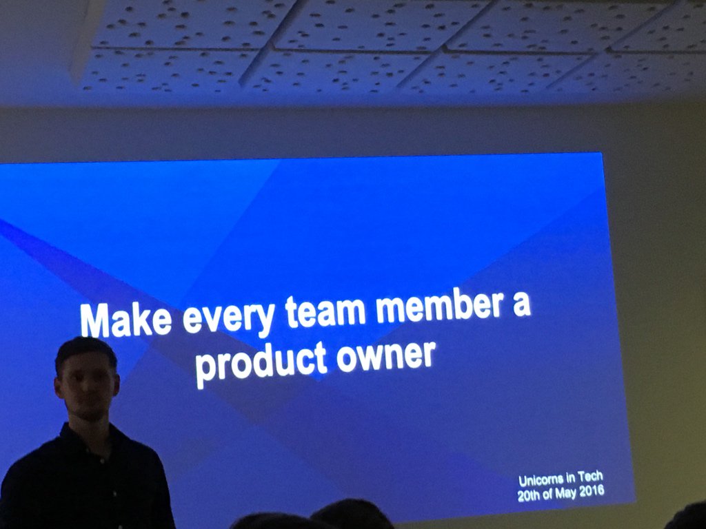 AquaGen's tweet image. Make every team member a product owner #unicornsInTech