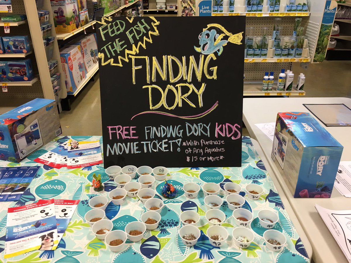PetSmart2273's tweet photo. Waiting for all the kids to visit us at Juban Crossing5/21 12-4. Finding Dory, Feed the Fish @CraigZ_petm https://t.co/EAfnA6MQCO