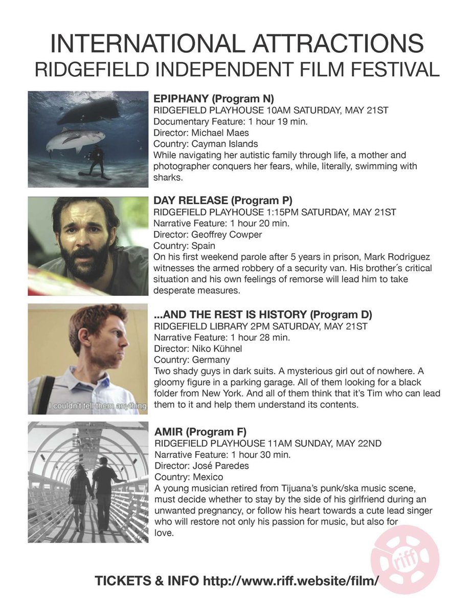 Tomorrow we'll be in this beauty! Thanks @riff2016!!! We hope the audience enjoy it! #film #festival #ridgefield