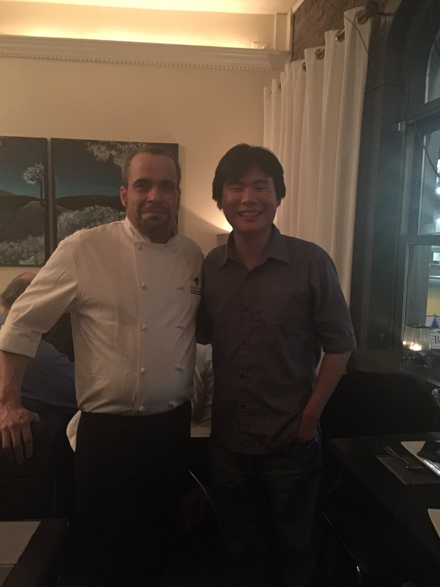 Chef Leon John with Travelling Foodie at Magnum & Steins, St. John's, Newfoundland