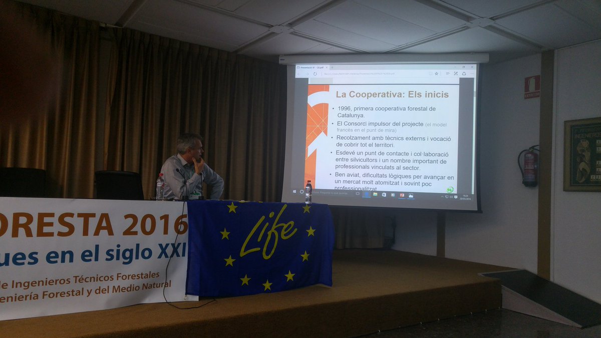 esteban_jordan's tweet image. En 1996 se desarrolló la primera cooperativa en Cataluña @EdRojasBr #Redforesta2016 VALENCIA @IngForestal50
