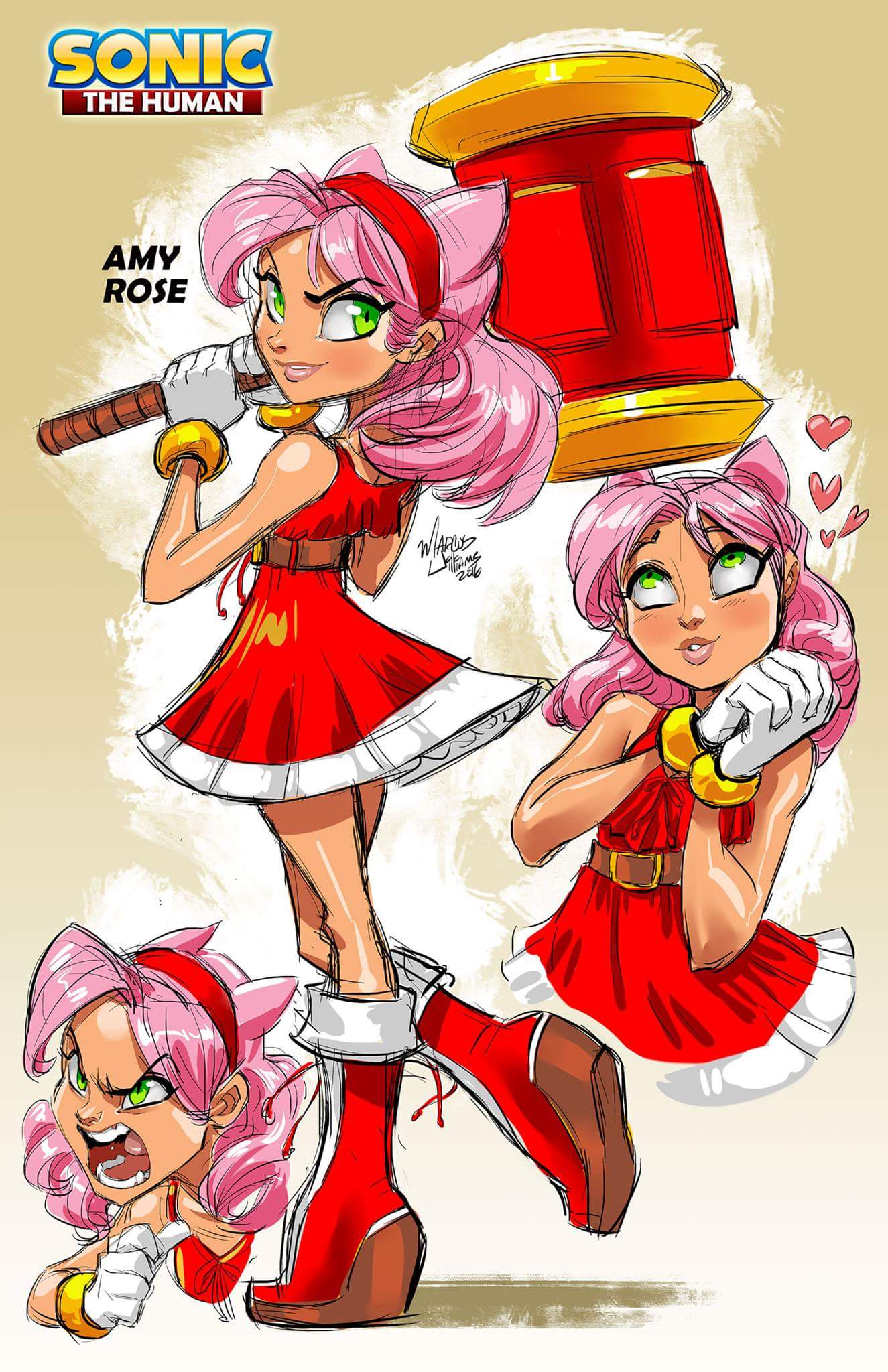 marcus williams on Twitter: "Amy Rose the Human from my concept "Sonic the  Human" read more here: https://t.co/N9qCJtFZJN https://t.co/w2ClQm0KUK" /  Twitter