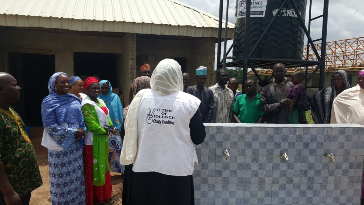 VictimsV's tweet photo. #VictimsofViolence just commissioned 2 boreholes in #Bwari #Abuja for 2 #IDP communities. #SafeWater  @WaterStep https://t.co/U0E6qapXFS