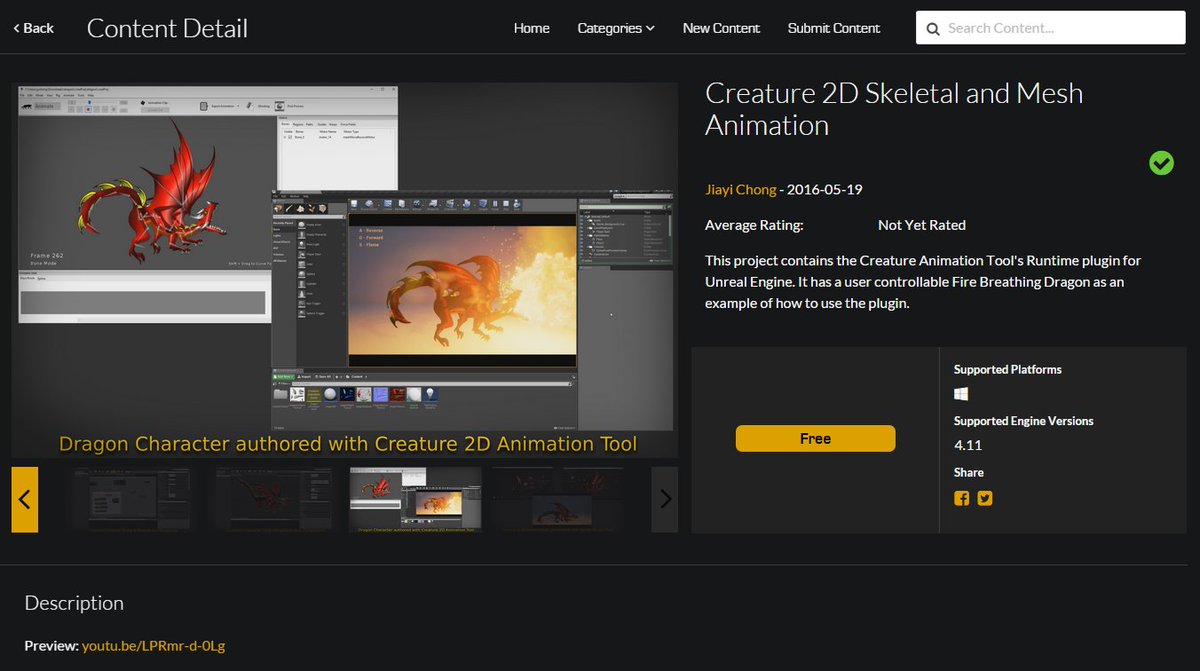 Alwei Creature 2dはスケルタルアニメーション可能な2dスプライトアニメーションツール 日本ではあまり使われてないけど Spineと同じようなことが結構できる Ue4 T Co U5pqjhngri
