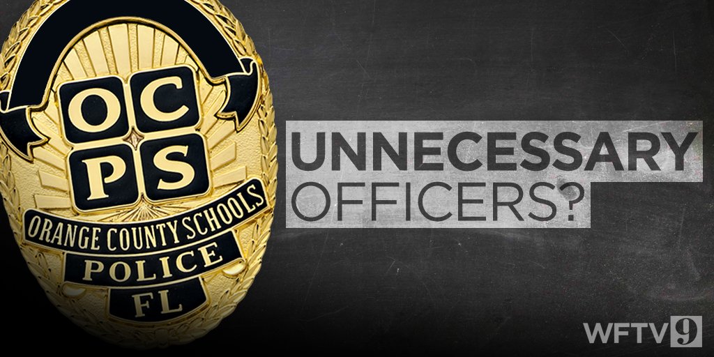 mattparcell's tweet photo. Cops at a local school district haven’t made an arrest in 9 months. @KRayWFTV asks if they're needed on #WFTVat5 https://t.co/x5LrCXnuow